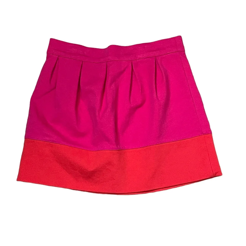 Gymboree Girls Skirt Size 12 Pink Orange Cotton Blend Colorful Pull On 24